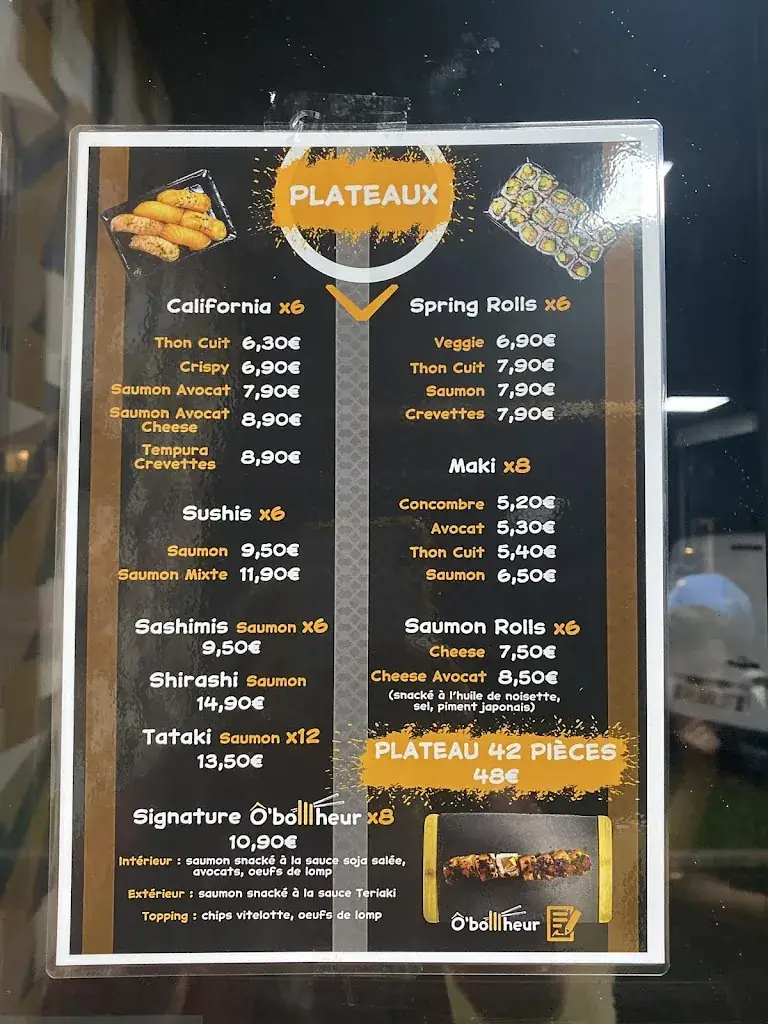 Menu_O BONHEUR BY BOTNA THAÏ & SUSHIS - ROQUETTES_Roquettes_image_4