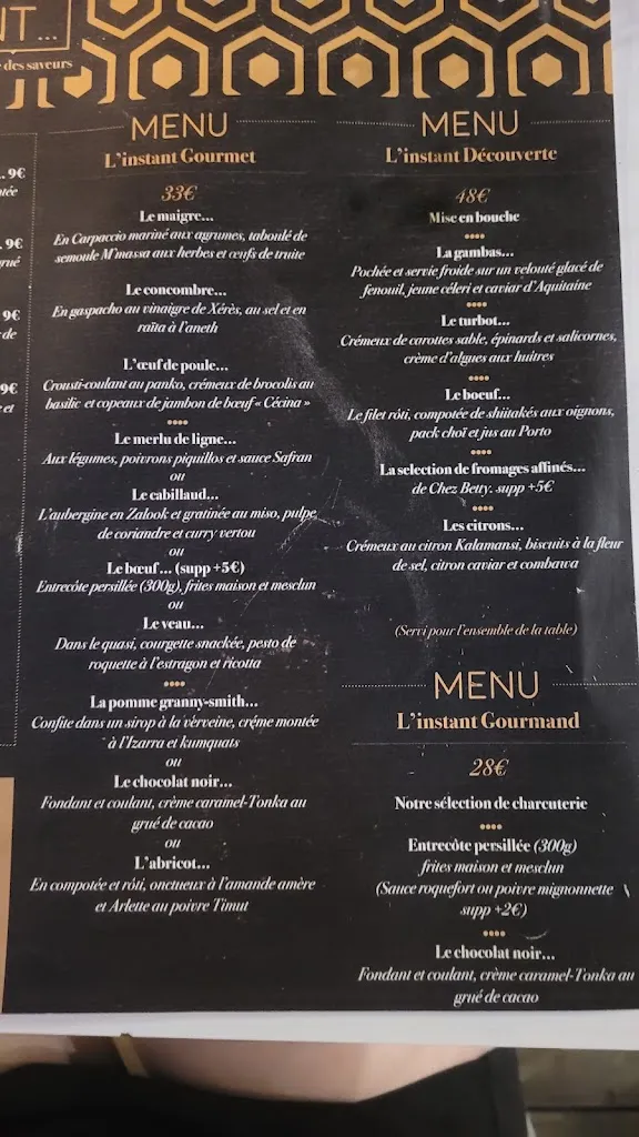 Menu_Restaurant L'Instant_Montrabé_image_2