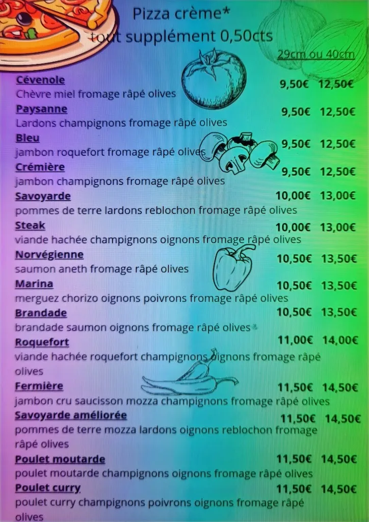 Menu_Chez Carole Pizz @ la maison_Rousson_image_1