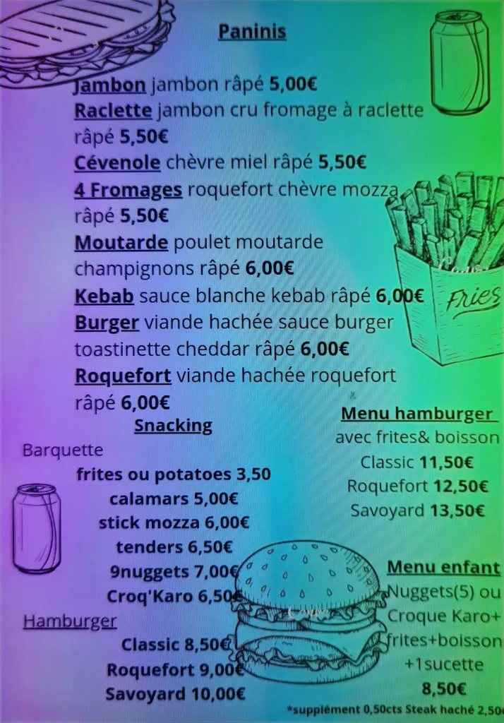 Menu_Chez Carole Pizz @ la maison_Rousson_image_3