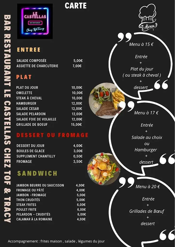 Menu_Bar Restaurant Le Castellas chez Tof et Tracy_Rousson_immagine_3