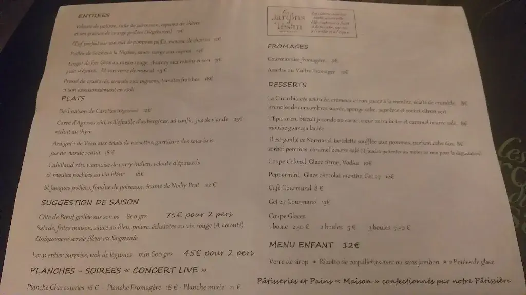 Menu_Les jardins du Tesan_Saint-Laurent-des-Arbres_image_4