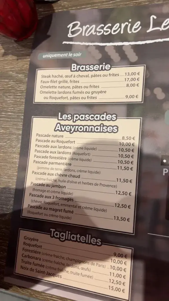 Menu_Le Pégase_Saint-Affrique_image_1