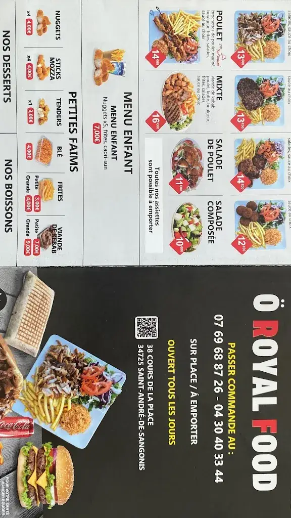 Menu_Ö ROYAL FOOD_Saint-André-de-Sangonis_image_3