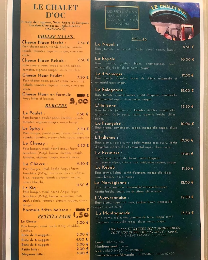 Menu_Le Chalet D'OC_Saint-André-de-Sangonis_image_3
