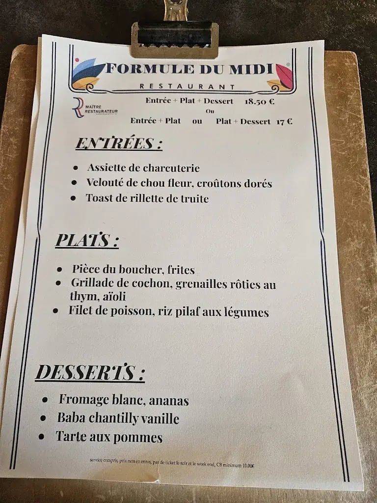 Menu_Café de la Paix_Saint-Chinian_image_1