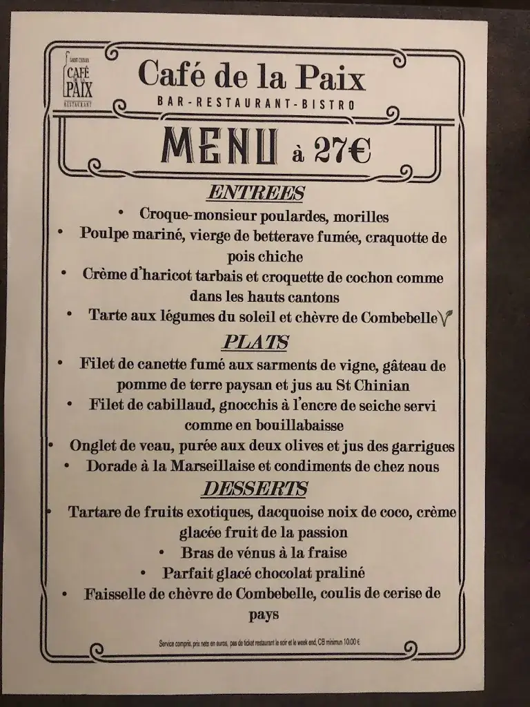 Menu_Café de la Paix_Saint-Chinian_image_2