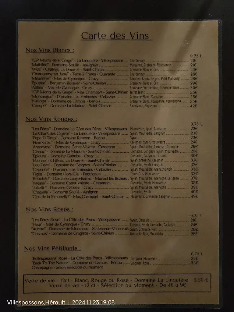 Menu_Le Pied de la Lune_Villespassans_image_1