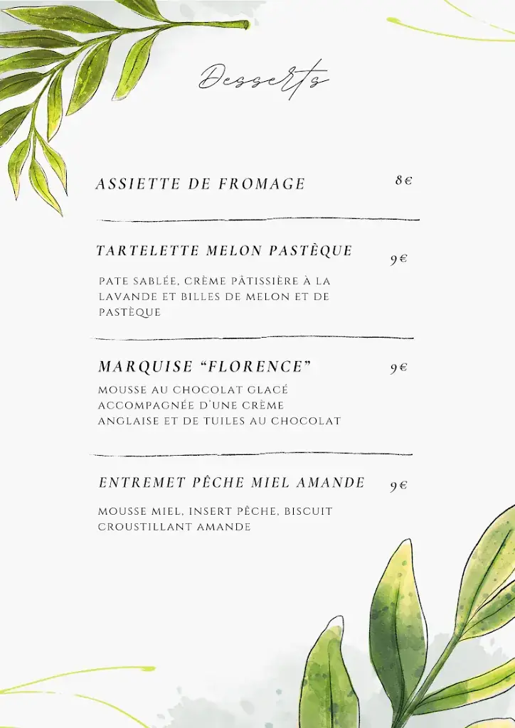 Menu_Restaurant Le Mas D'asvin_Saint-Christol-lez-Alès_image_3