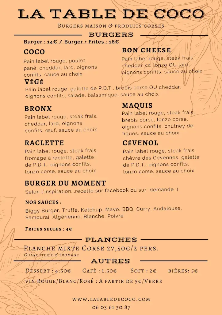 Menü_La Table de Coco_Saint-Christol-lez-Alès_Bild_1