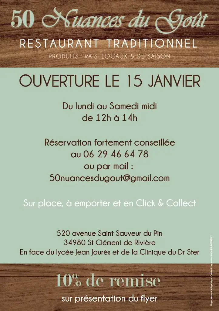 Menu_50 Nuances du Goût- Restaurant- Séminaires_Saint-Clément-de-Rivière_image_1