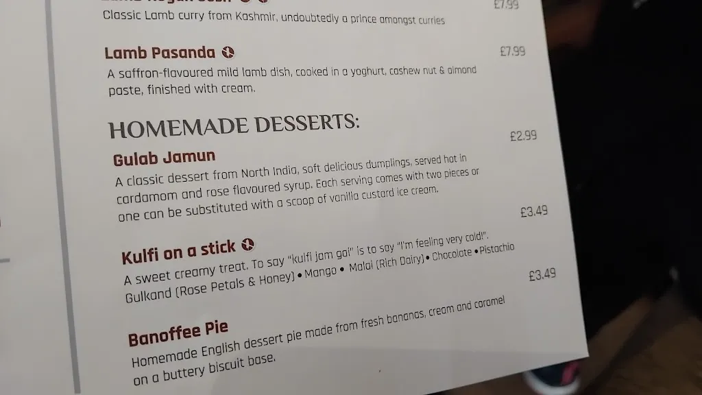 Menu_Veer Dhara Restaurant, St Albans_Kingdom_image_1