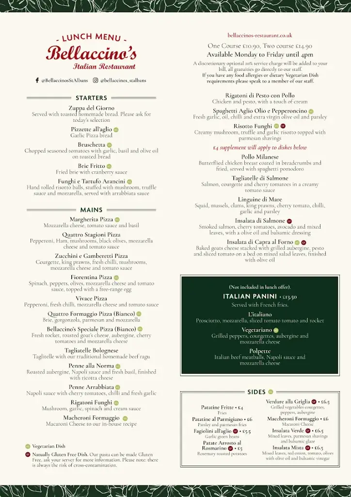Menu_Bellaccino's Italian Restaurant_Kingdom_image_2