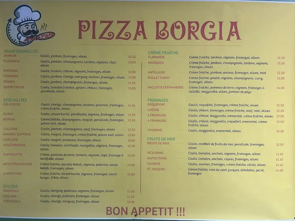 Menu_Pizza Borgia SARL_Saint-Étienne-de-Tulmont_image_1