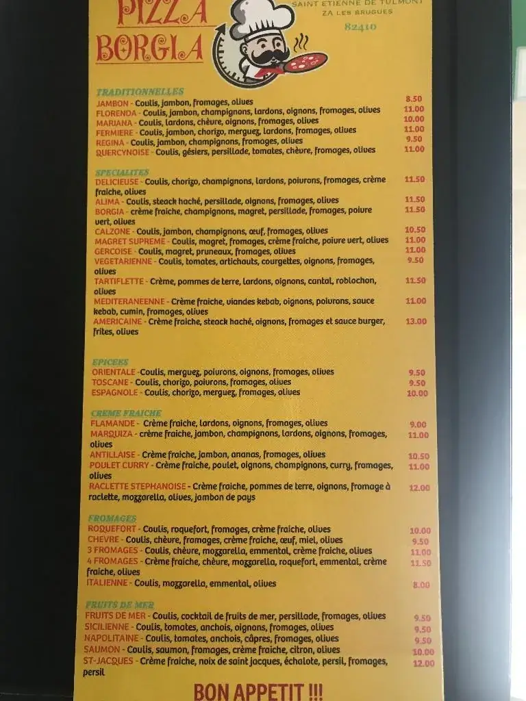 Menu_Pizza Borgia SARL_Saint-Étienne-de-Tulmont_image_2