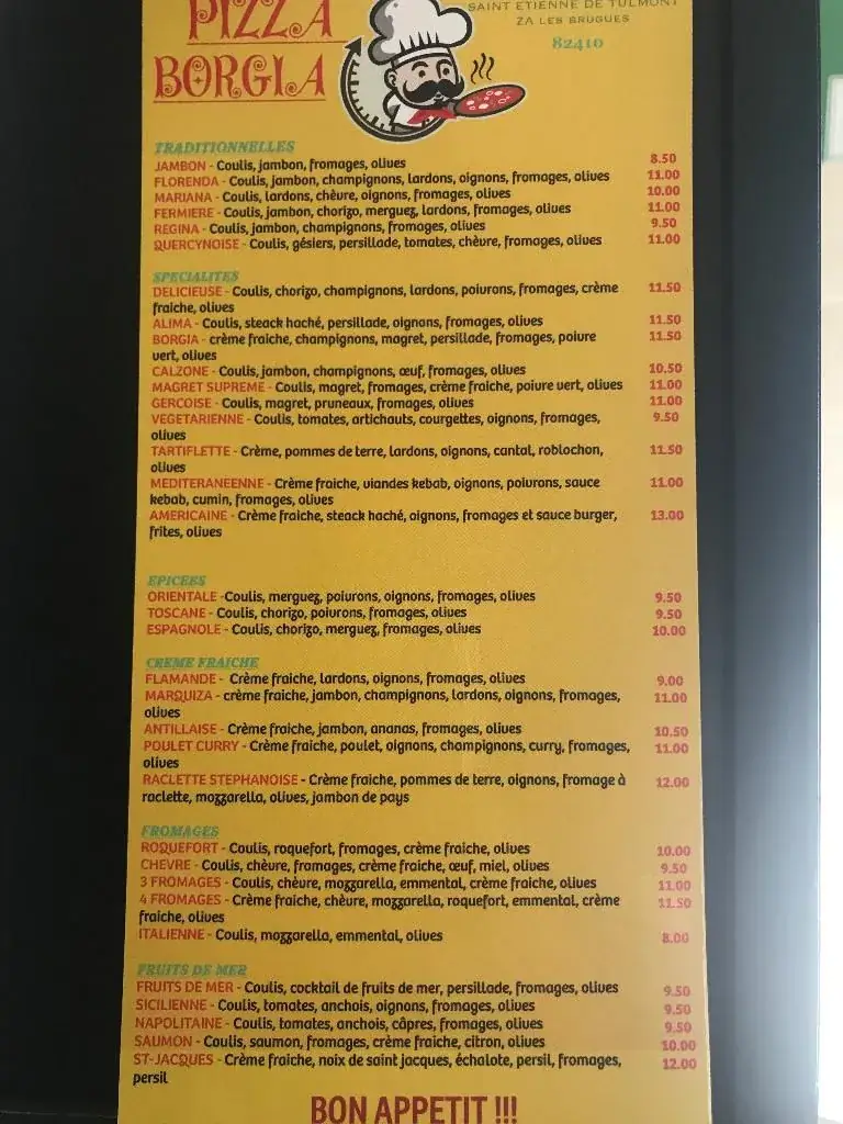 Menu_Pizza Borgia SARL_Saint-Étienne-de-Tulmont_image_3