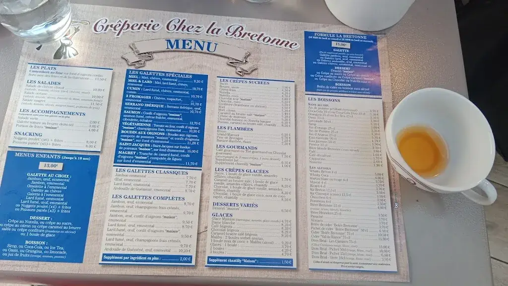 Menü_Chez La Bretonne_Saint-Estève_Bild_1