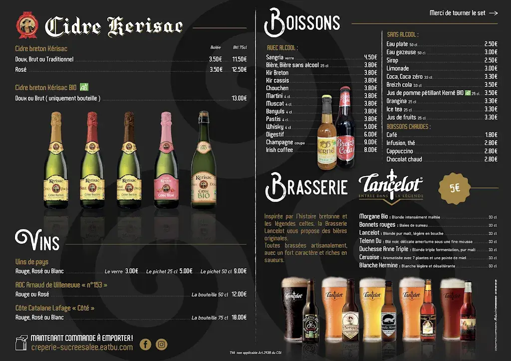 Menü_Crêperie Sucrée Salée_Saint-Estève_Bild_3