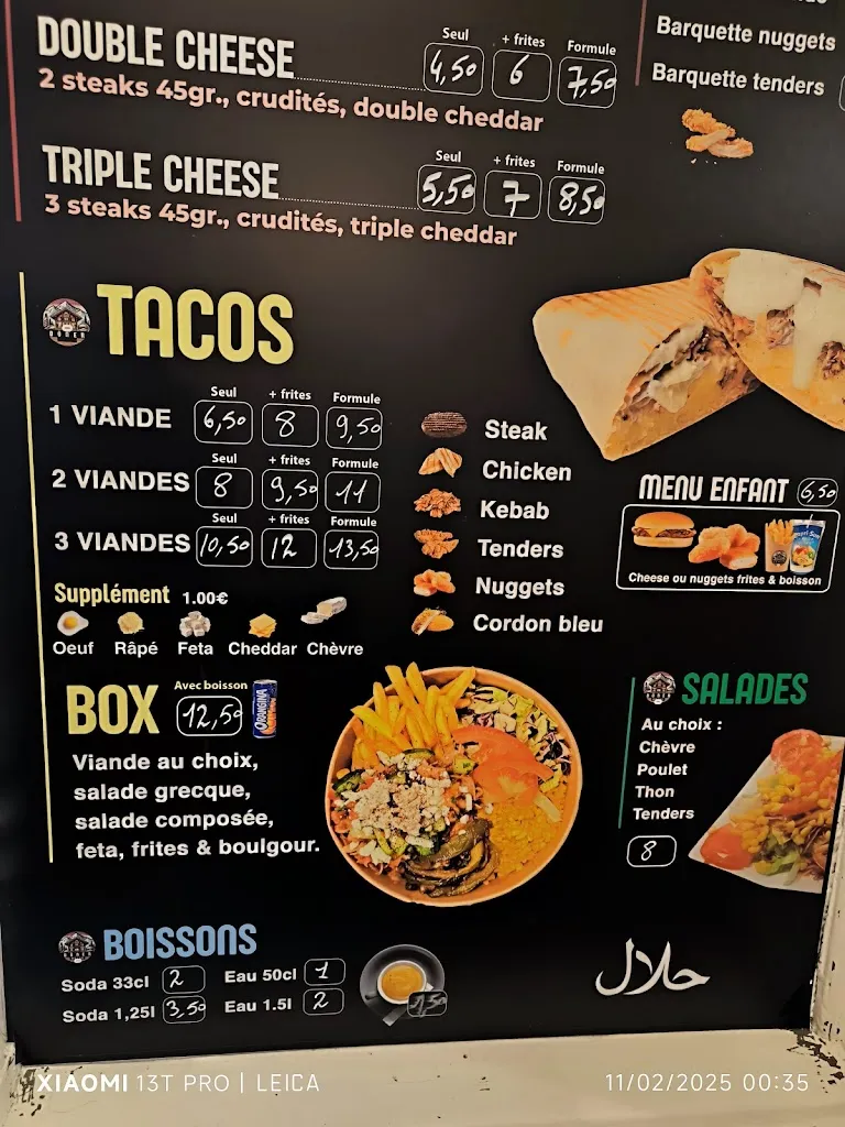 Menu_DONER HOUSE (kebab & Tacos Halal) حلال_Saint-Estève_image_1