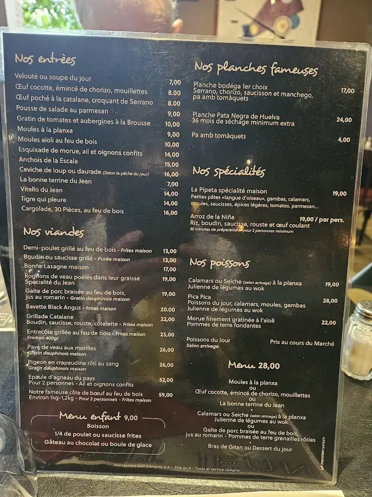Menu_Le Restaurant Jean_Perpignan_image_3