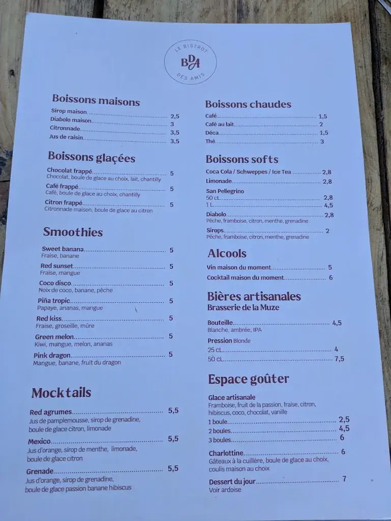 Menu_Le Bistrot des Amis_Comprégnac_image_1