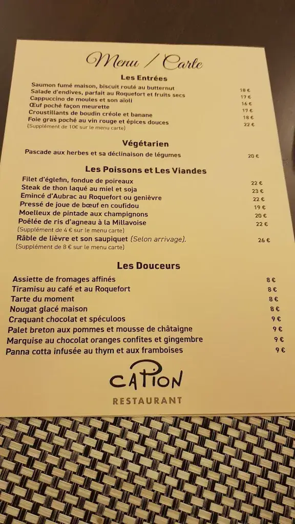 Menu_Restaurant Capion_Millau_image_1