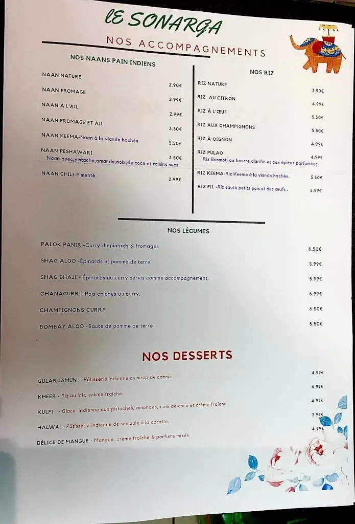 Menu_LE SONARGA_Saint-Gaudens_image_2