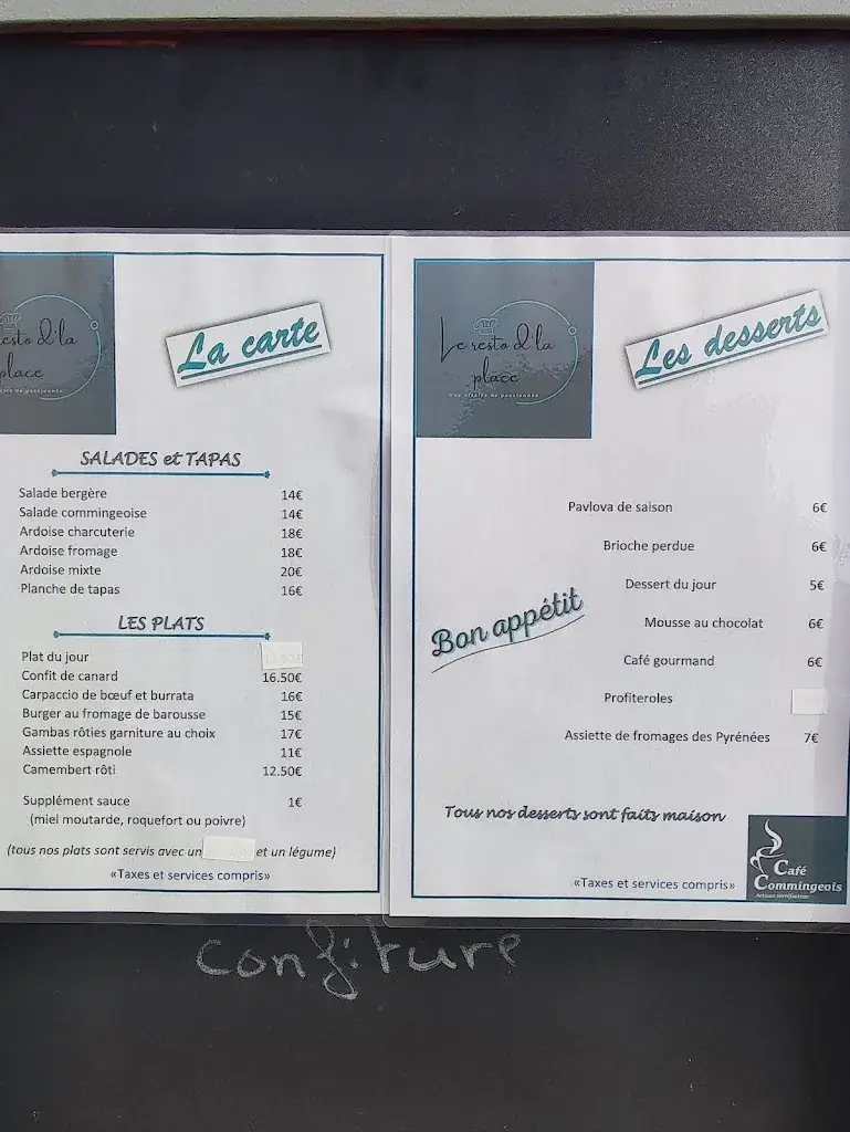 Menu_Le resto d'la place_Saint-Gaudens_immagine_2