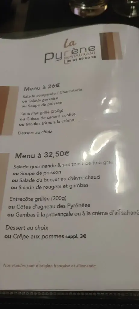 Menu_La Pyrène_Saint-Gaudens_image_3