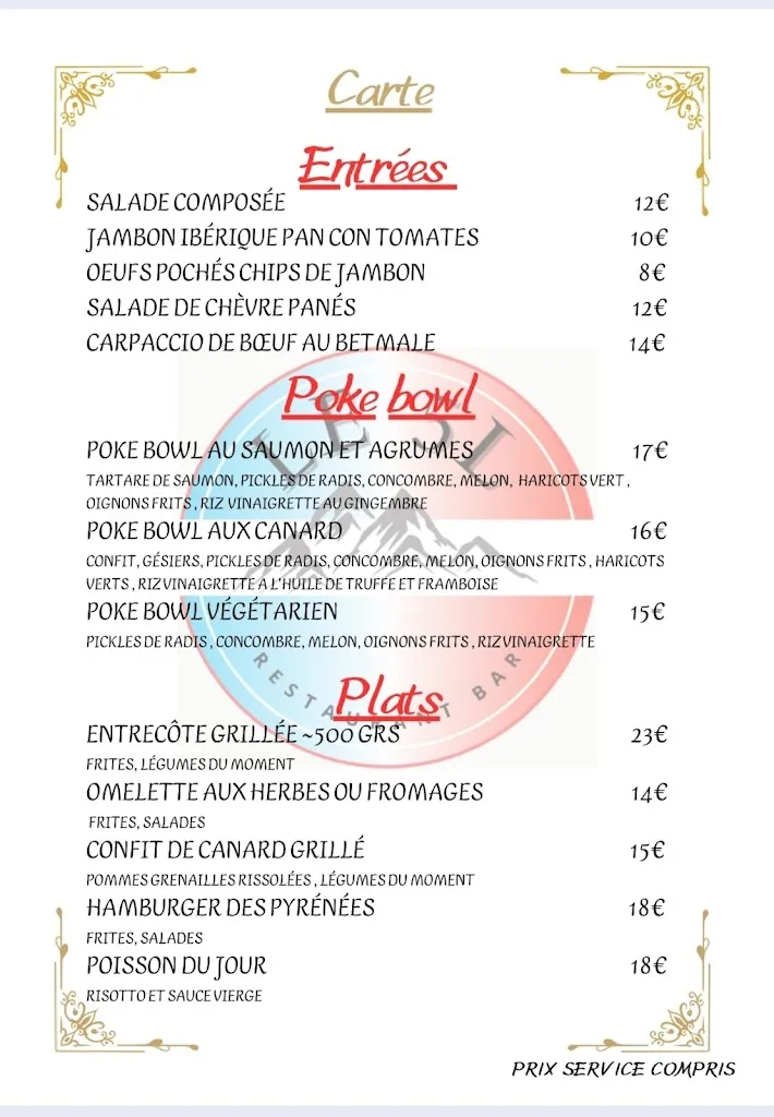 Menu_Restaurant Le 5L_Saint-Gaudens_image_1