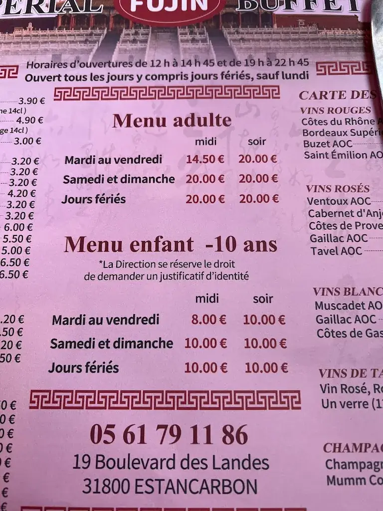 Menu_Restaurant fujin_Estancarbon_image_4