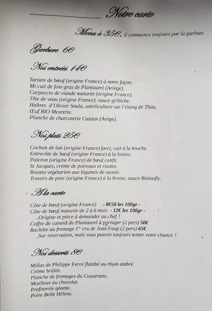 Menu_Auberge d'Antan_Saint-Girons_image_2