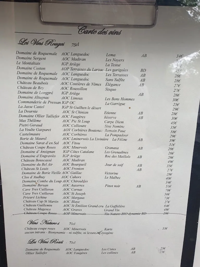 Menu_Auberge d'Antan_Saint-Girons_image_3