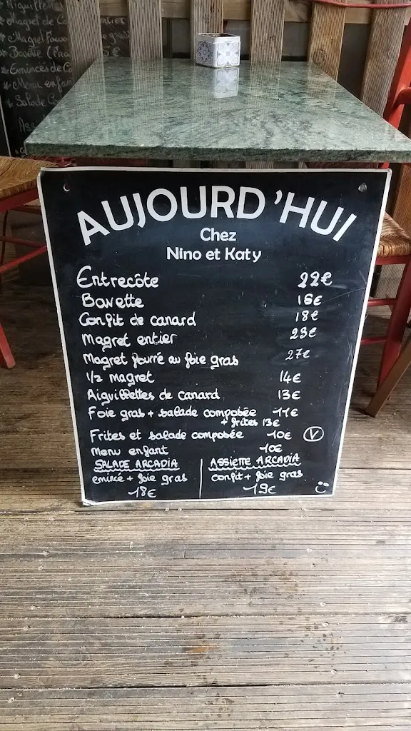 Menu_Bar L'Arcadia Brasserie_Saint-Girons_image_1