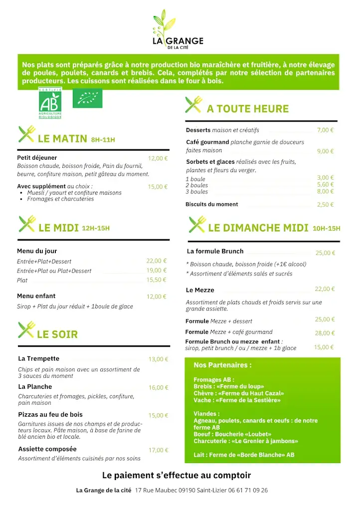 Menu_La Grange de la Cité_Saint-Lizier_image_1