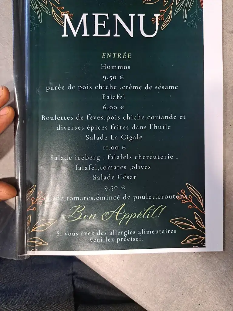 Menu_restaurant la cigale_Maurs_immagine_2