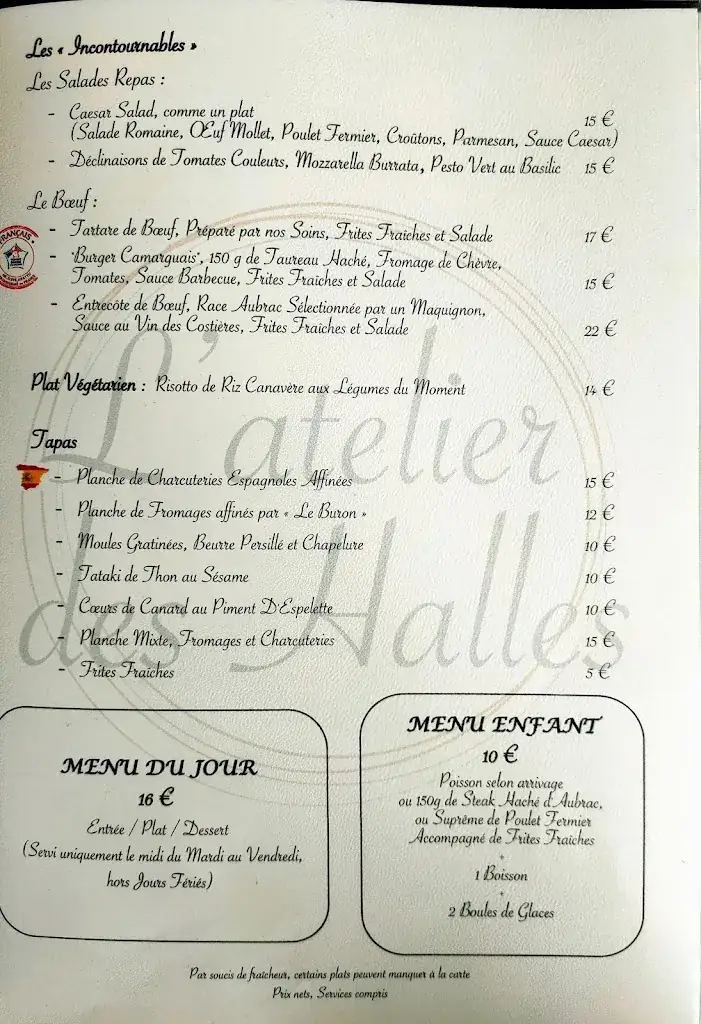 Menu_Restaurant, Atelier des halles_Saint-Gilles_image_3