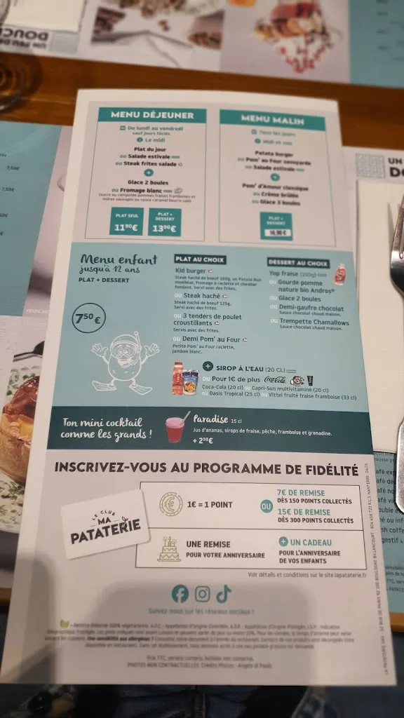 Menu_Restaurant La Pataterie Saint-Jean-du-Falga_Saint-Jean-du-Falga_image_4