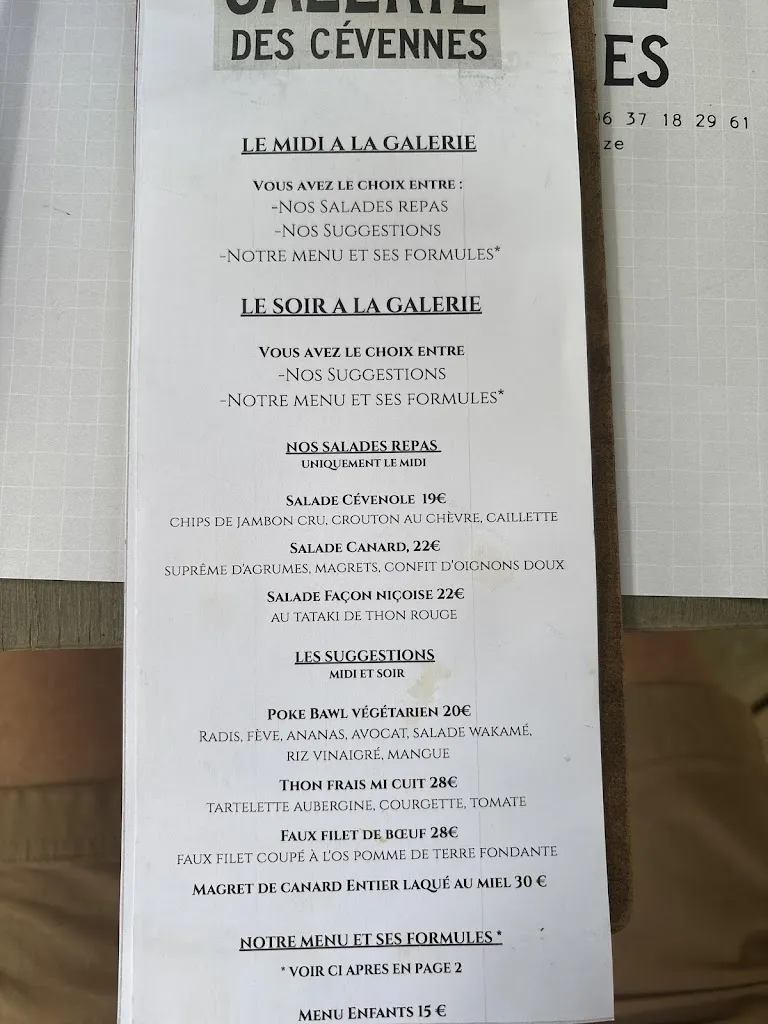 Menu_Restaurant L'Oronge_Saint-Jean-du-Gard_image_1