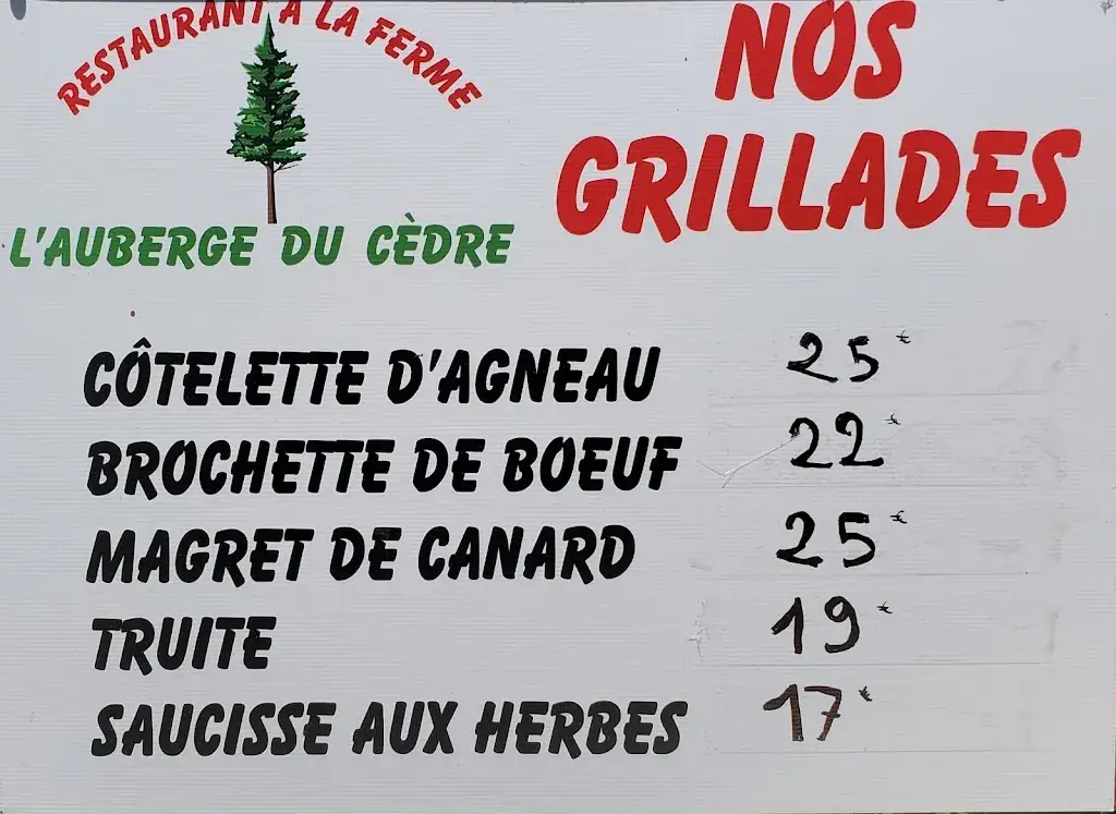 Menu_L' Auberge du cédre_Saint-Jean-du-Gard_image_2