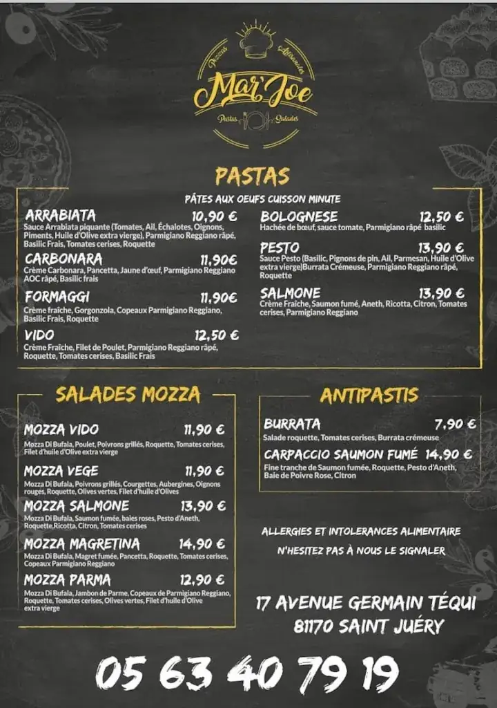 Menu_Pizzeria MAR'JOE Saint-Juery_Saint-Juéry_image_2