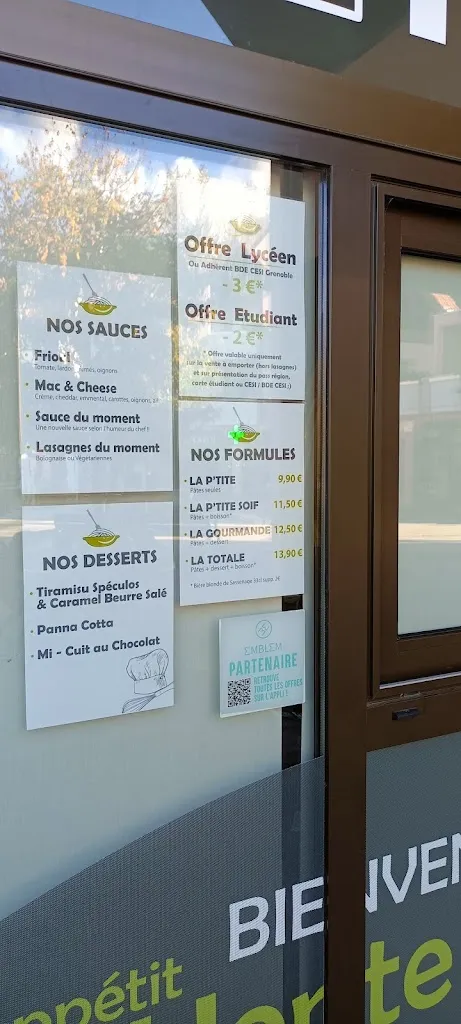 Menu_La Bonne Pâte Meylan_Meylan_immagine_3