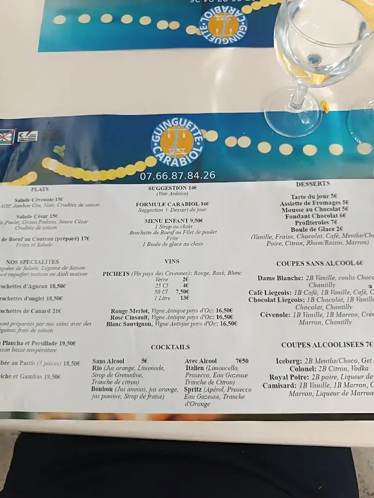 Menu_La guinguette du Carabiol_Saint-Julien-les-Rosiers_image_1