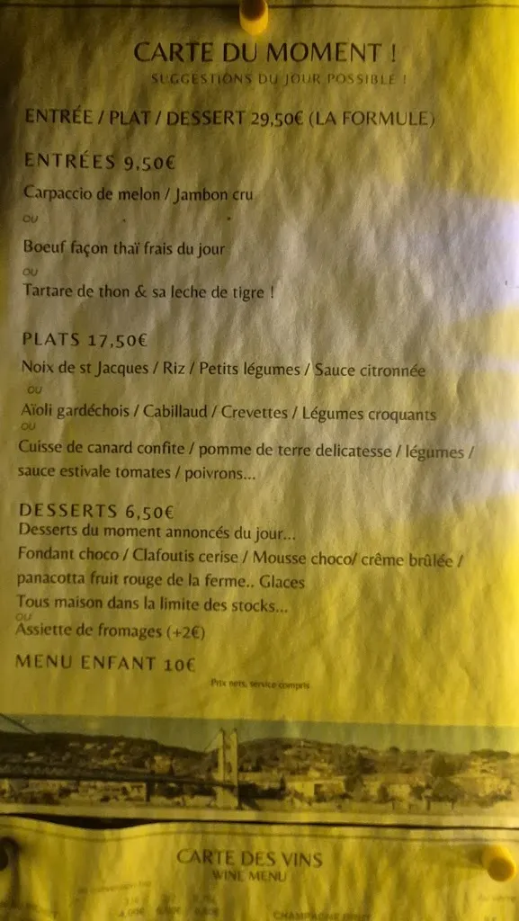Menu_Le Gardéchois / Chez Maximin_Aiguèze_image_1