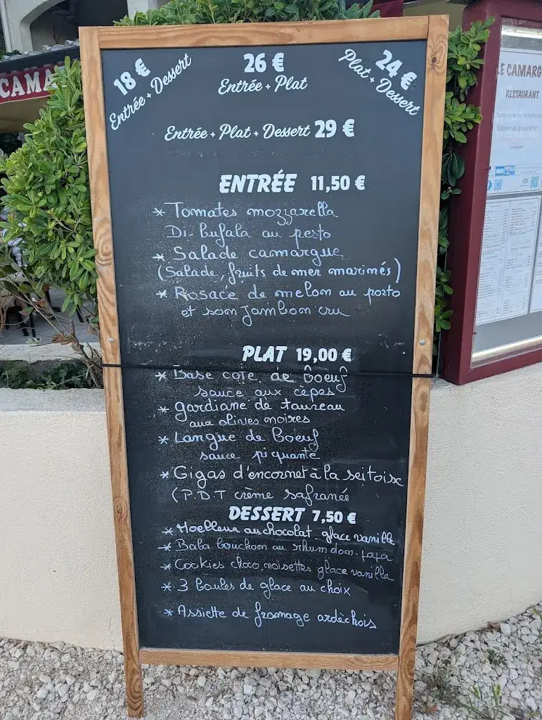 Menu_Restaurant le Camargue_Saint-Martin-d'Ardèche_image_2