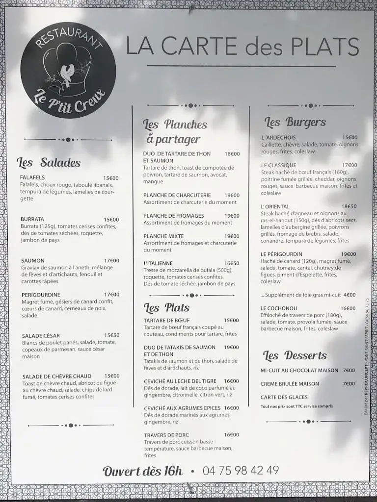 Menu_Le P'tit Creux de St Martin d'Ardèche_Saint-Martin-d'Ardèche_image_4