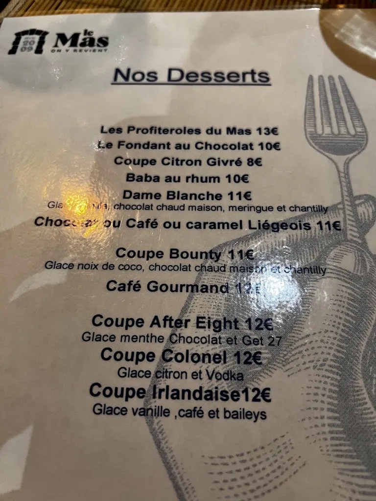 Menu_Le Mas Restaurant Traiteur_Saint-Laurent-de-la-Salanque_image_1