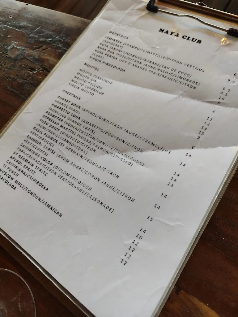 Menu_Le Maya Club_Torreilles_image_3