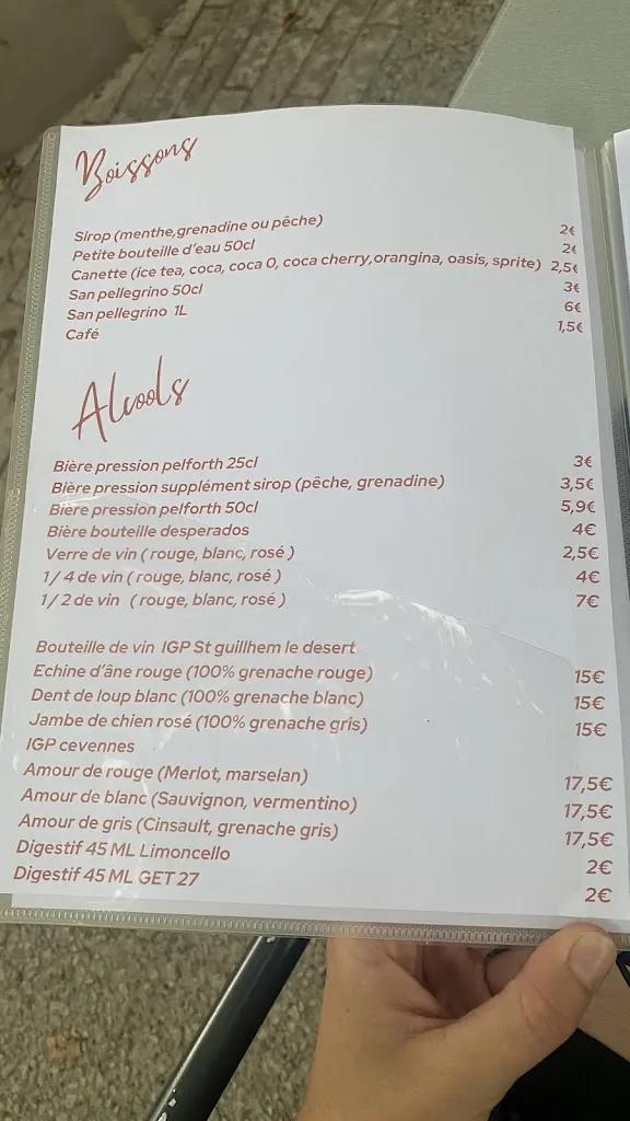 Menu_Pizzeria chez nana_Saint-Martin-de-Londres_immagine_4