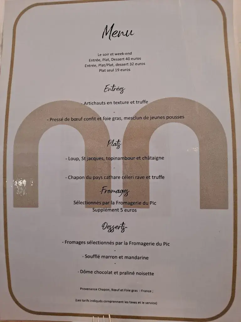 Menu_Restaurant Côté Cour_Saint-Mathieu-de-Tréviers_image_1